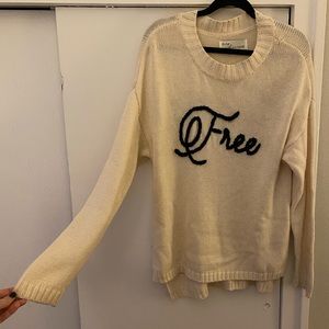 Scripted Sweater Size Large